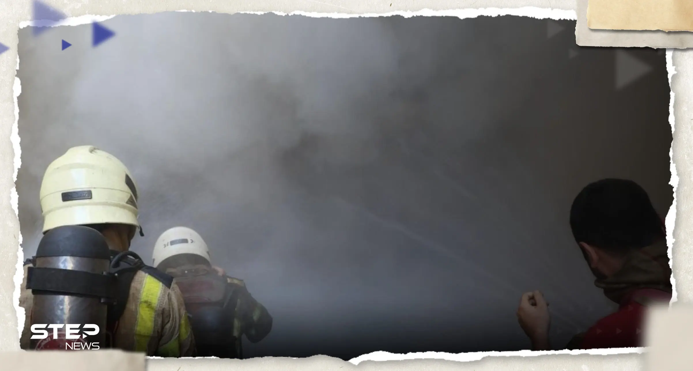 بالفيديو|| نيران تخرج من الأرض في لبنان.. ما قصتها: حريق مصنع القماش