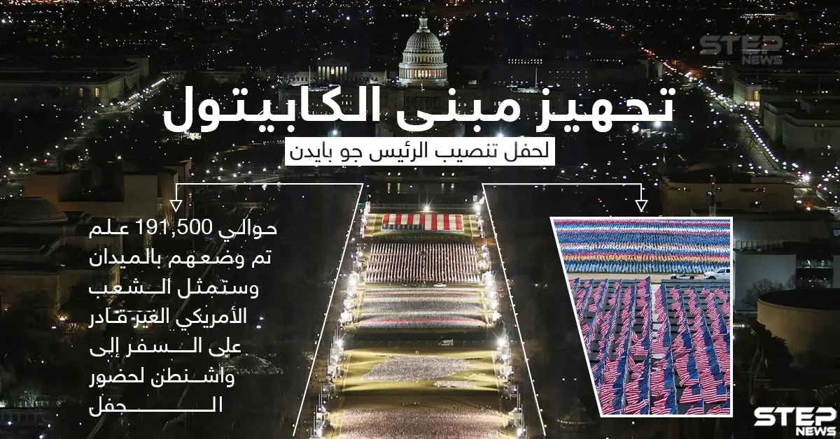 تجهيز مبنى الكابيتول عشيّة تنصيب الرئيس الأمريكي جو بايدن: حفل تنصيب بايدن