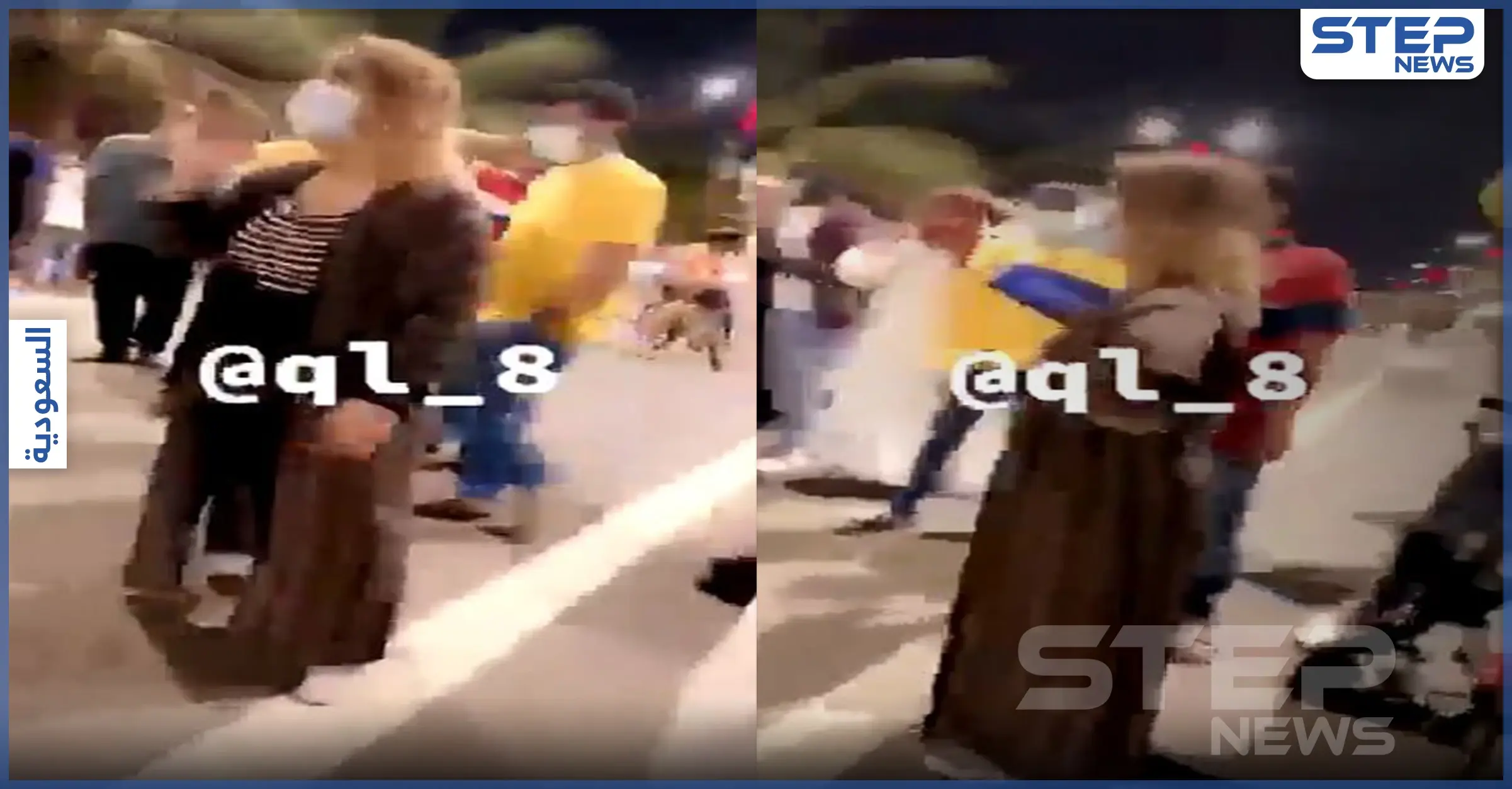 بالفيديو|| مضاربة الكورنيش أشعلت غضب السعوديين.. مشادة كلامية بألفاظٍ مُعيبة بين فتاة شقراء وشاب بشوارع جدة: مشادة كلامية