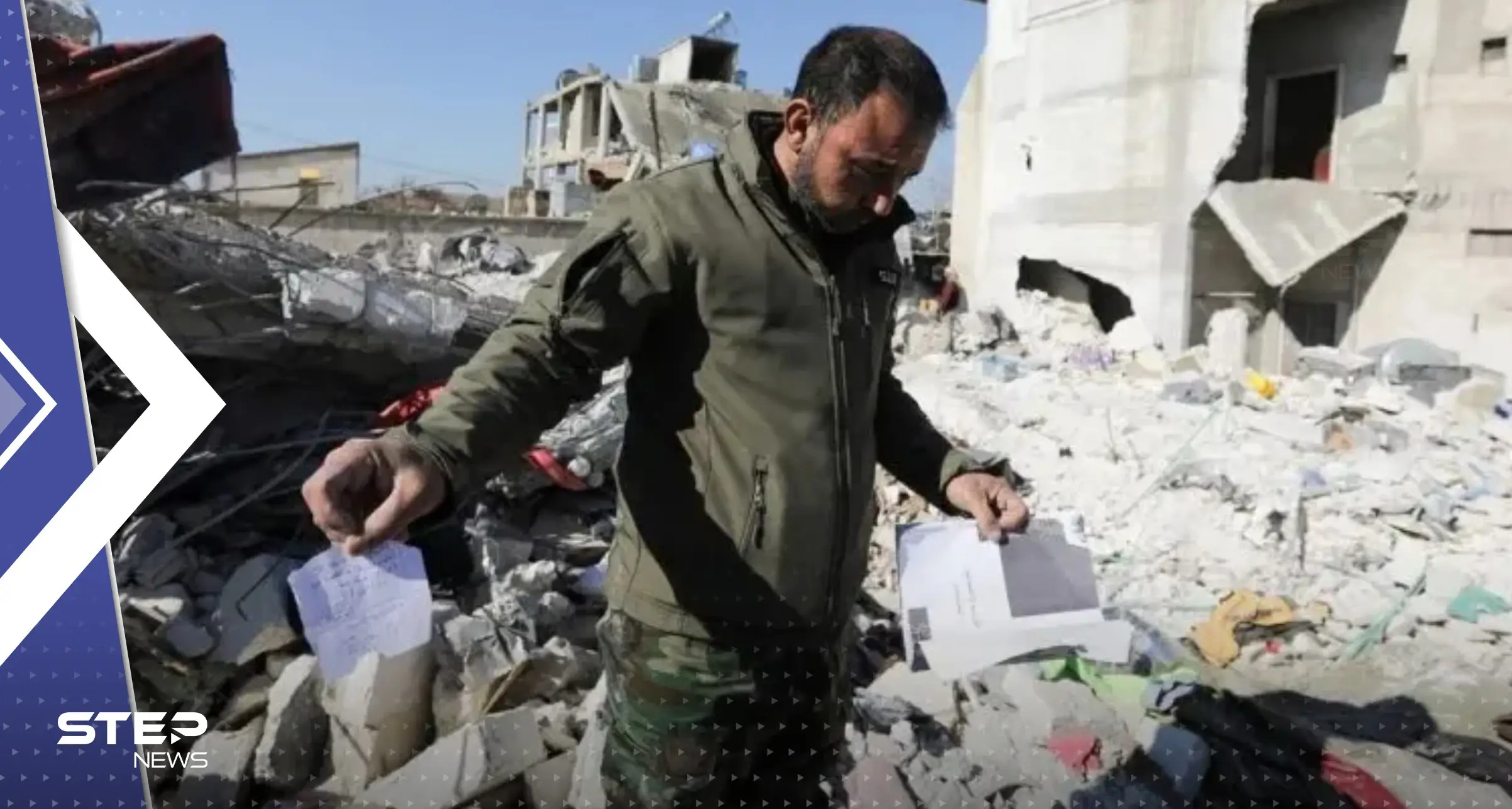 رجل سوري يجد رسالة كتبتها ابنته قبل موتها تحت الأنقاض: رجل سوري