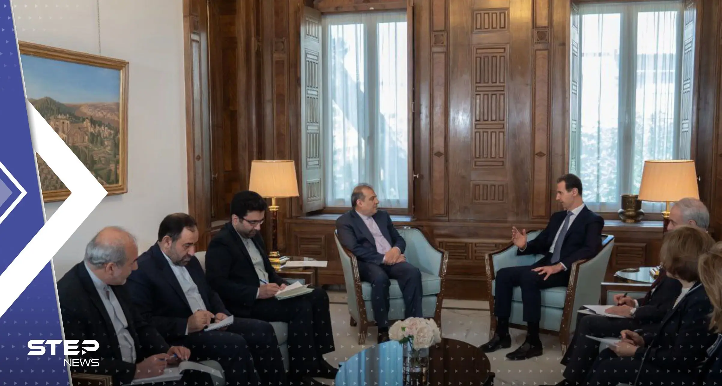 الأسد يلتقي وفداً إيرانياً بدمشق.. والرئاسة السورية تكشف سبب الزيارة: الأسد يلتقي وفداً إيرانياً بدمشق