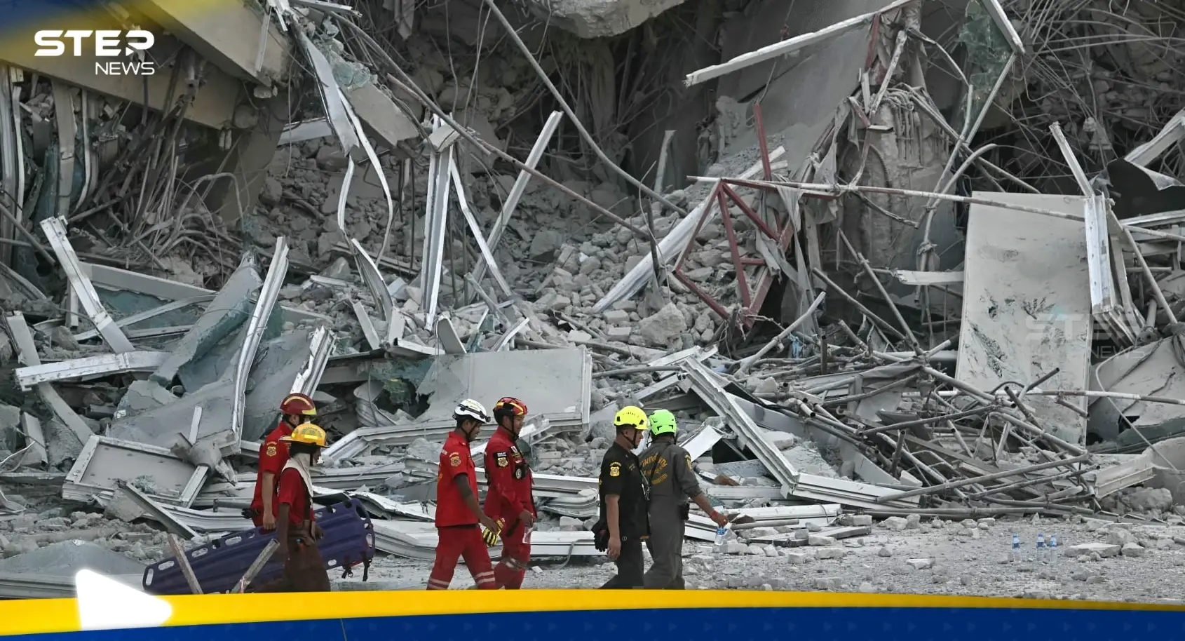 مفاجأة من ميانمار.. انتشال رجل حي قضى 5 ايام تحت الركام بعد الزلزال المدمر: ميانمار