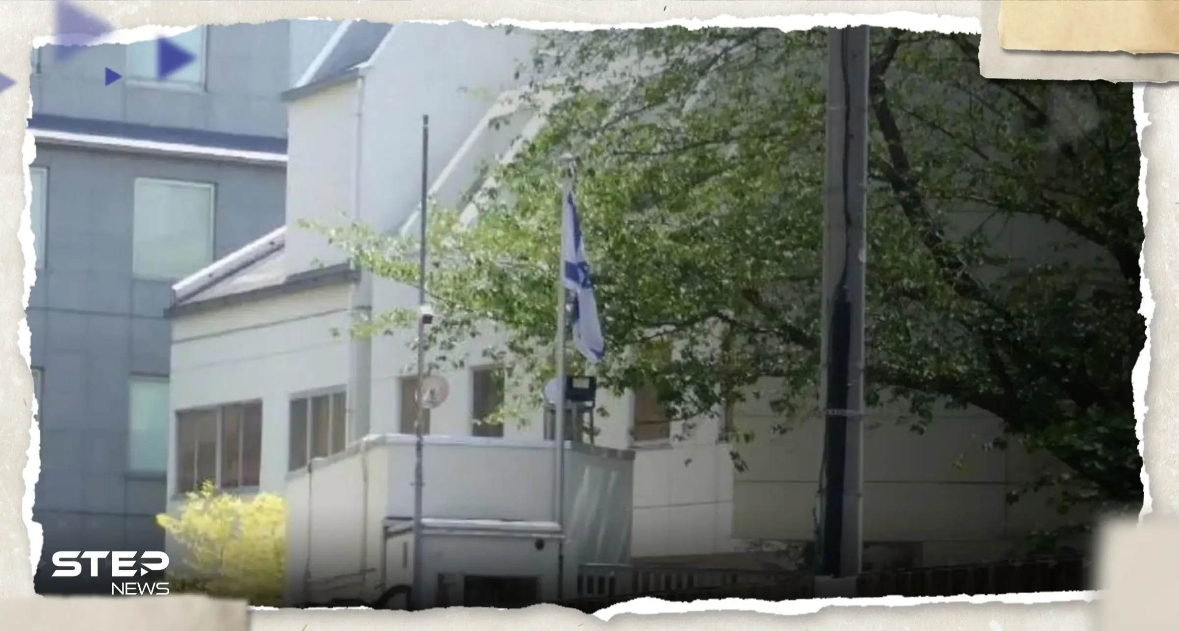 اصطدام سيارة بحاجز قرب السفارة الإسرائيلية في طوكيو.. والشرطة اليابانية تتدخل (فيديو): طوكيو