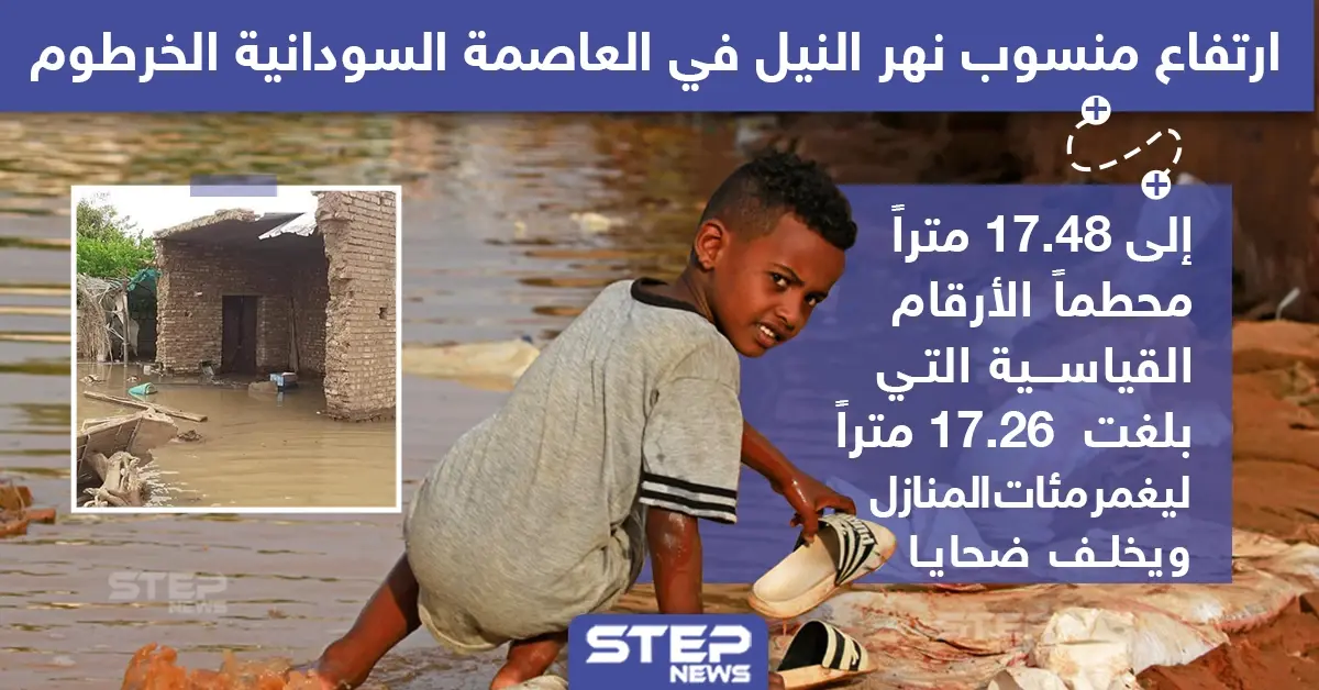 ارتفاع منسوب نهر النيل بشكل كبير في العاصمة السودانية الخرطوم: الخرطوم