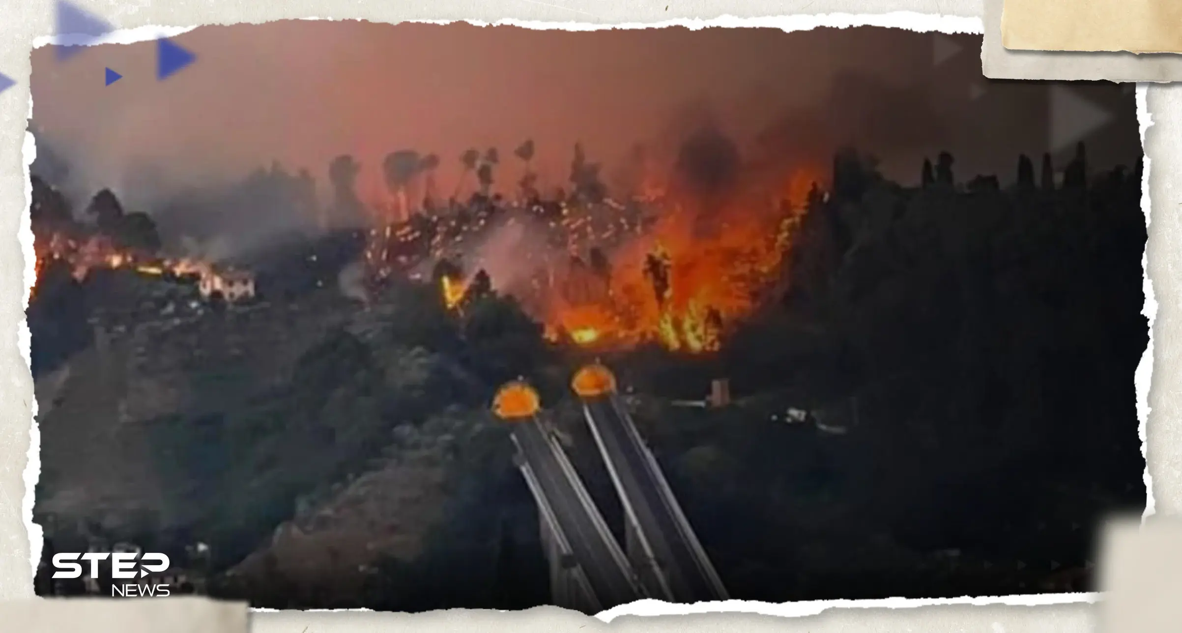 بالفيديو|| امرأة إيطالية تعبر بسيارتها بين نيران حرائق الغابات وطقس "غريب" يحيّر السكّان: إيطاليا