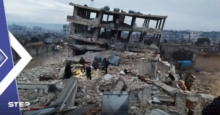 مشاهد موجعة من بلدة سورية لصرخات العالقين تحت الأنقاض جراء الزلزال المدمر: جنديرس السورية