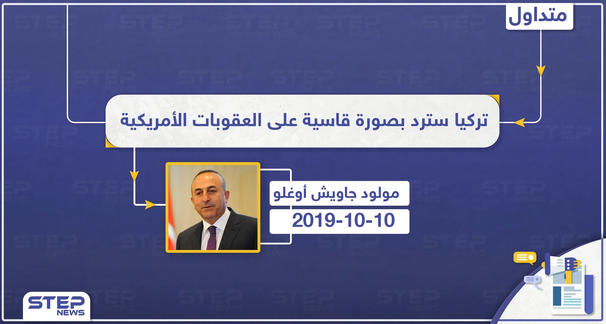 وزير الخارجية التركي: تركيا سترد بصورة قاسية على العقوبات الأمريكية: تصاريح متداولة