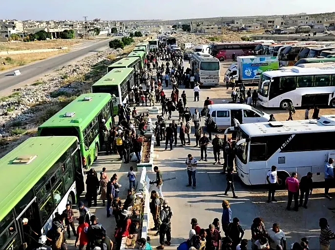 روسيا تعطي الضوء الأخضر لتهجير جميع سكان درعا البلد بأكبر عملية تهجير قسري منذ سنوات: تهجير درعا