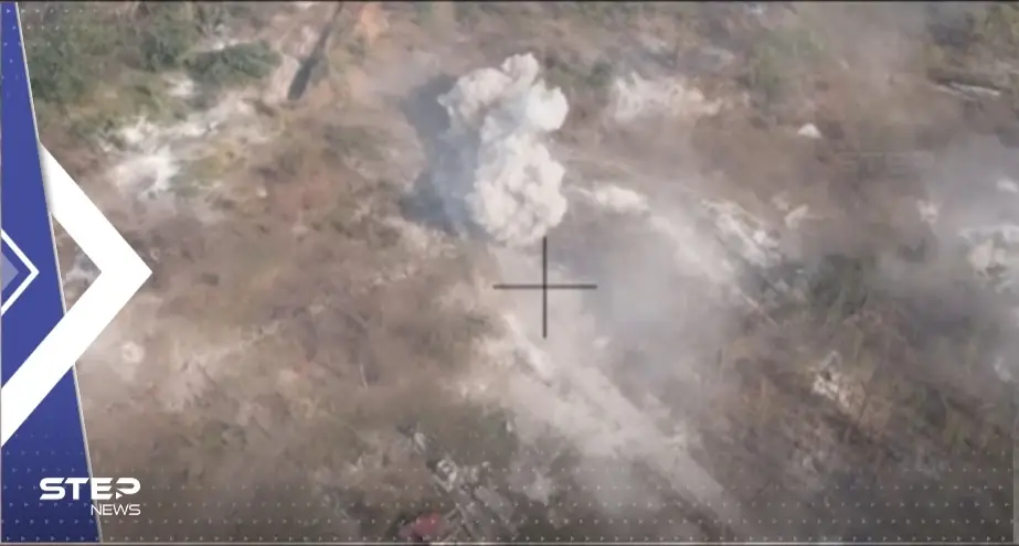 بالفيديو|| القوات الروسية تستهدف جنوداً أوكرانيين في جبهة إيزوم بالمدفعية الثقيلة: جنود أوكران