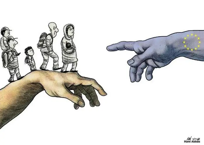 كاريكاتير || اللاجئون السوريون: الهجرة القسرية