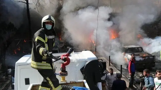 قتلى وجرحى بانفجار سيارة مفخخة في مدينة عفرين (فيديو+صور): انفجار عفرين