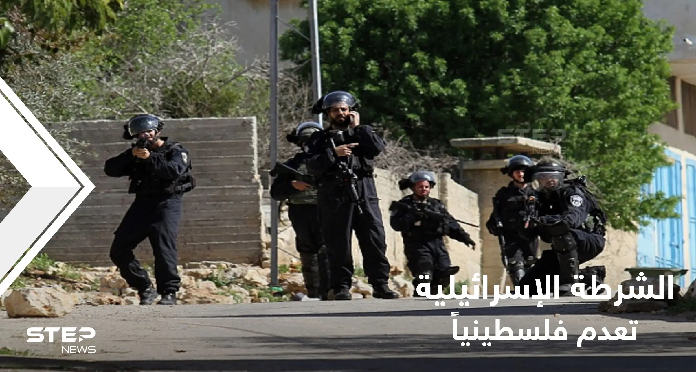 شاهد || الشرطة الإسرائيلية تعدم شاباً فلسطينياً في منطقة باب العامود بمدينة القدس: باب العامود