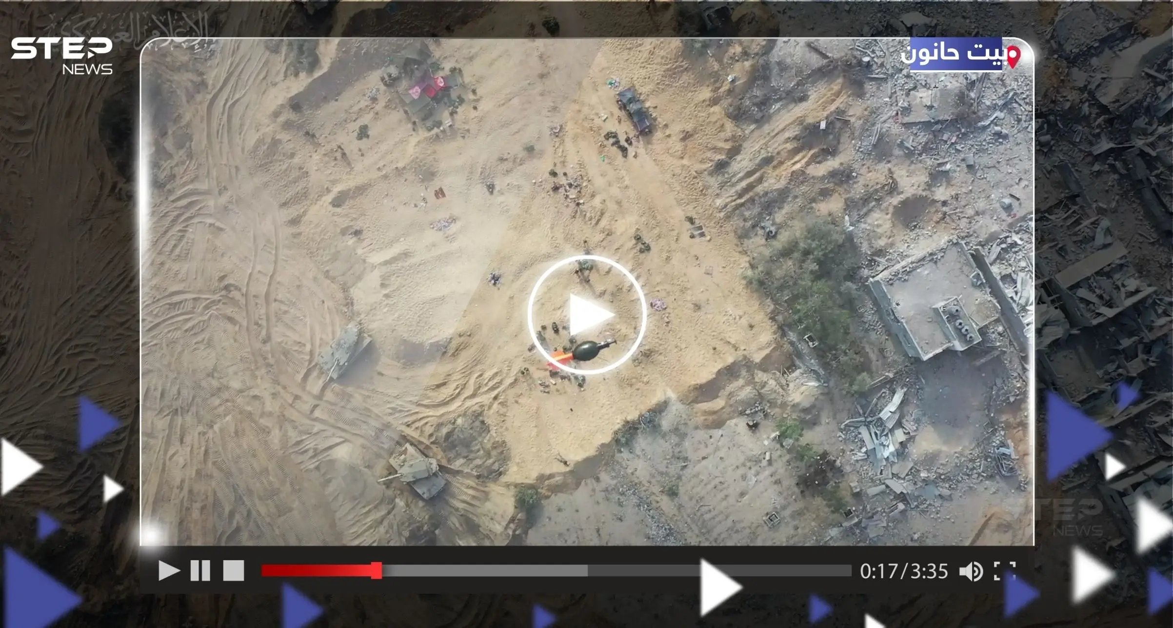 شاهد|| ما فعله مقاتل واحد من القسام مع قوة إسرائيلية راجلة في بيت حانون: القسام