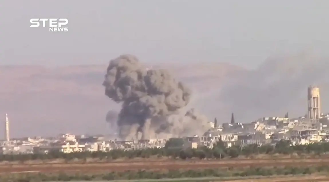 شاهد القصف الجوي على مدن وبلدات شمال حماة: حماة