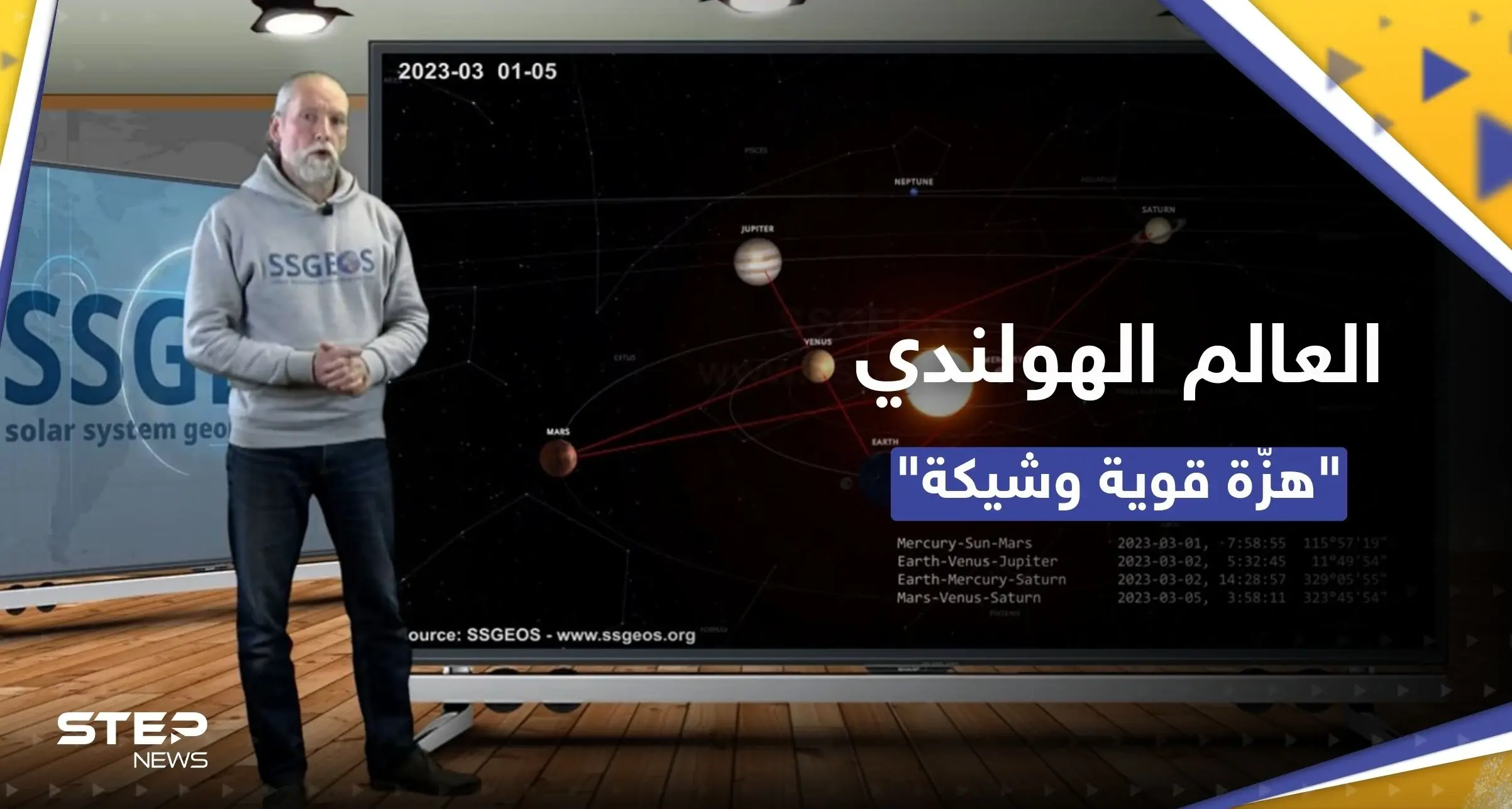 حدد زمانها ومكانها.. العالم الهولندي يتنبأ مجدداً بـ "هزّة قوية" وشيكة: هزة أرضية