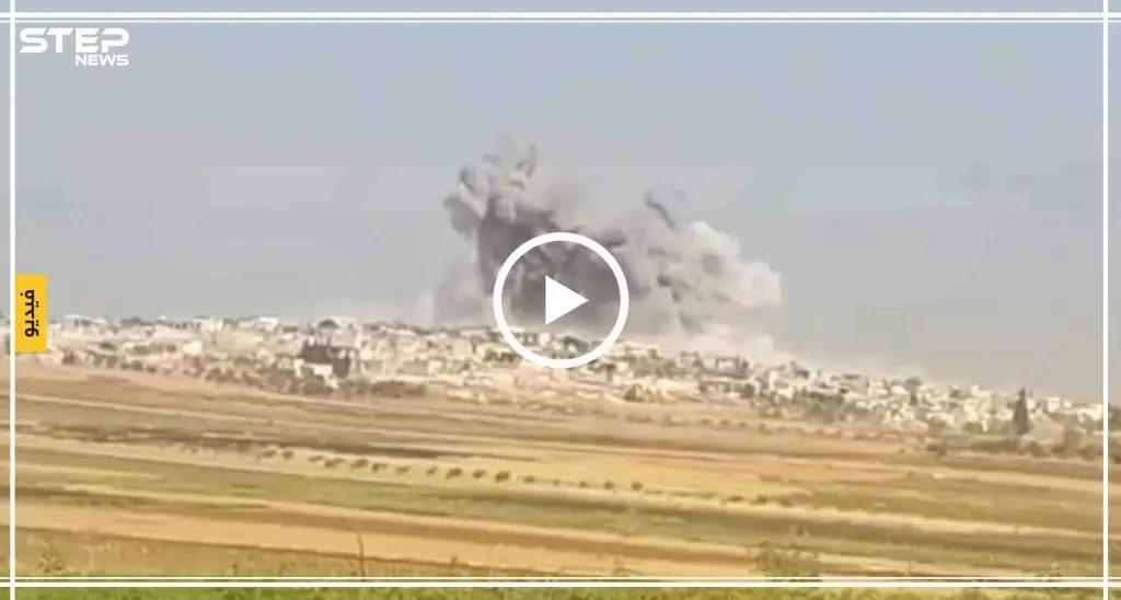 شاهد اللحظات الأخيرة للقصف الجوّي والبرّي الكثيف على قرية "الزكاة" شمالي حماة، قبيل سيطرة النظام عليها: حماة