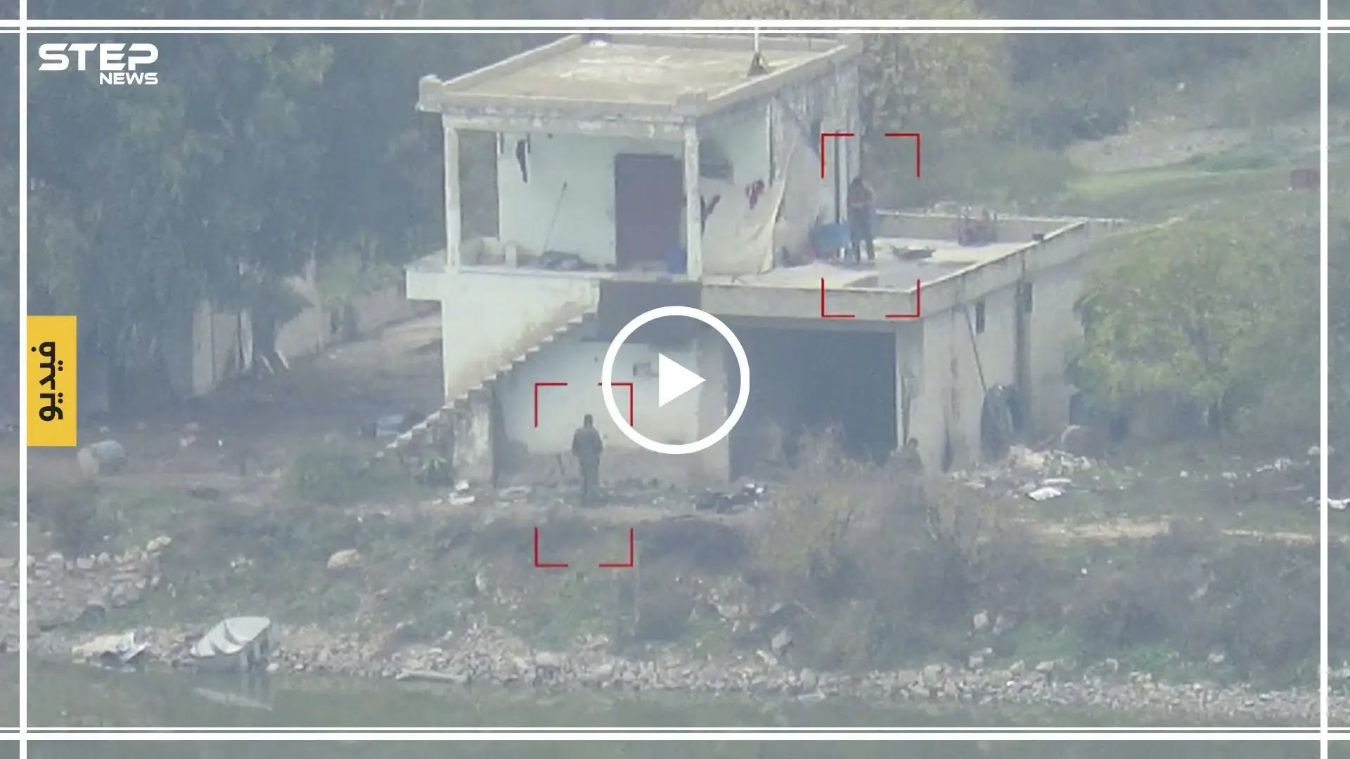 بالفيديو|| مقاتلو المعارضة يدمرون مقرًا لقوات النظام السوري غربي حماة بصاروخ موجه: غربي إدلب