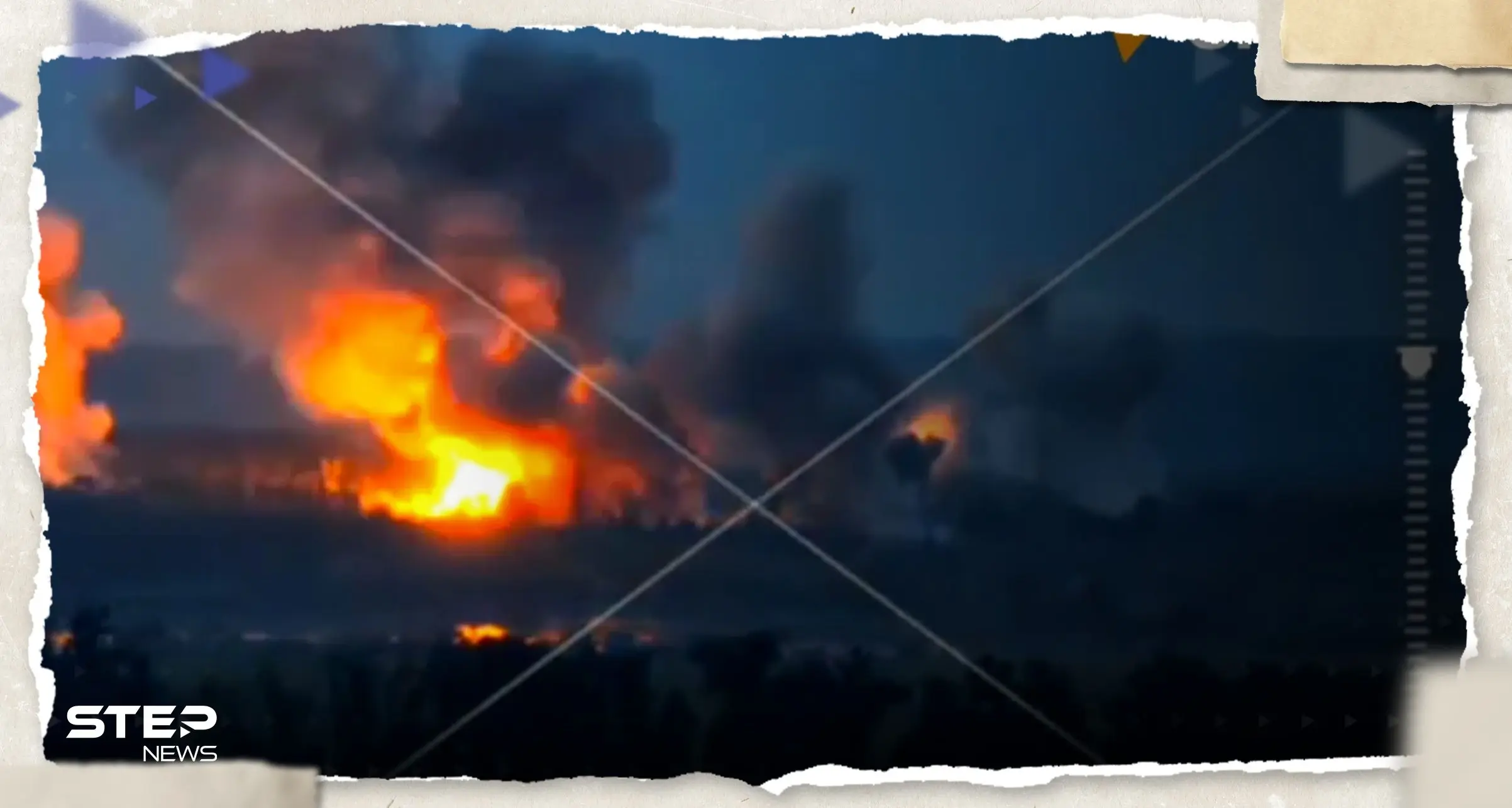 شاهد|| قاذفة اللهب الروسية تحول مقر أوكراني إلى "كتلة لهب": الروسية