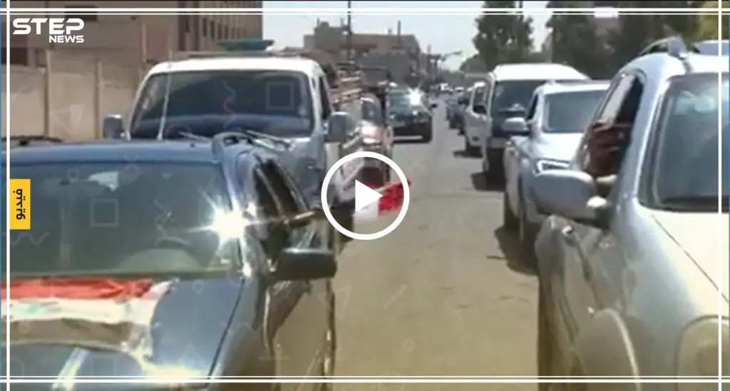 جانب من عودة الأهالي إلى مدينة القصير بريف حمص تم بثه على إعلام النظام: سلايد رئيسي