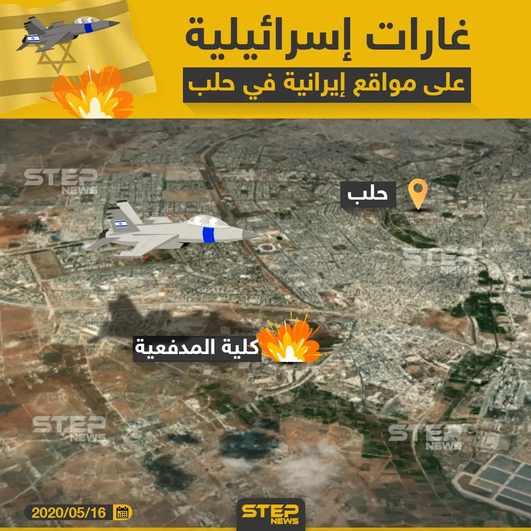 غارات إسرائيلية على مواقع إيرانية في حلب: ميليشيا إيرانية