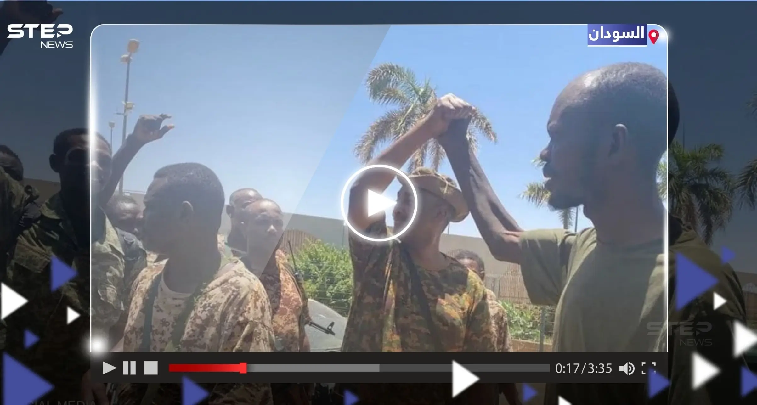 شاهد || البرهان يظهر وسط جنود القوات البرية لأول مرة: الخرطوم