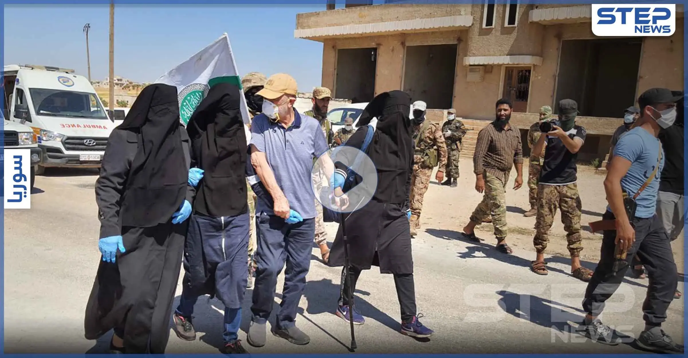بالفيديو || نساء مقابل ضابط و"شبيحة".. عملية تبادل أسرى في ميزناز بين تحرير الشام والنظام السوري: ريف حلب الغربي