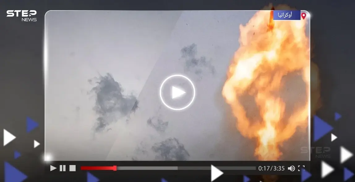 بالفيديو|| ضربة روسية محكمة تفتك بمدفعية أمريكية على محور كراسني ليمان: دبابة أمريكية