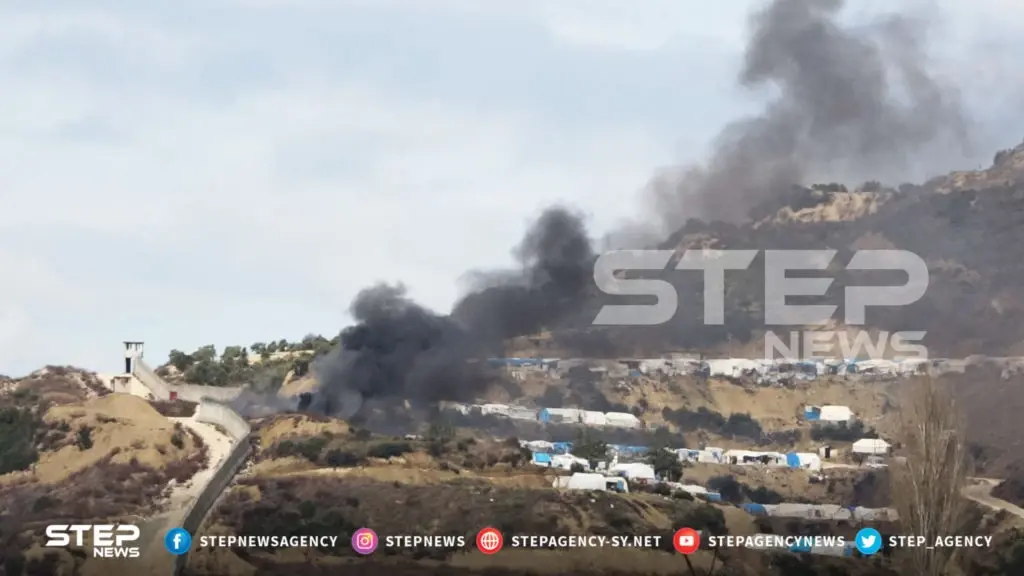 حريق في أحد مخيمات ريف جسر الشغور يودي بحياة شخص "مُقعد": مخيمات