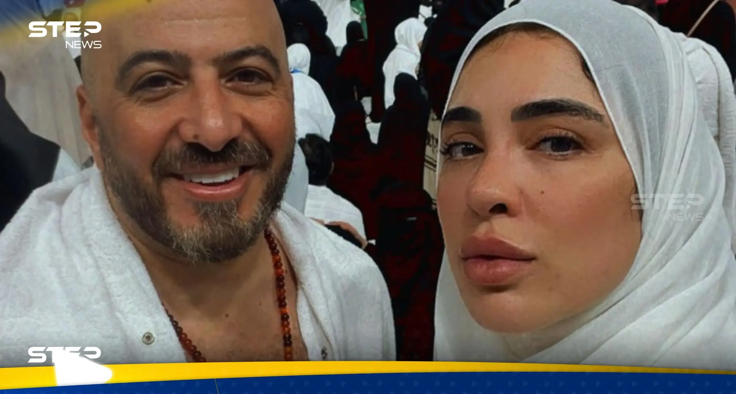 ظهرت بأظافر صناعية وتاتو.. زوجة المخرج مجدي الهواري تثير الجدل أثناء أدائها العمرة: أظافر صناعية