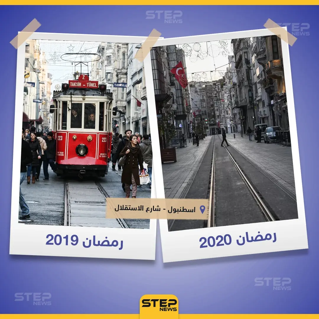 اسطنبول - شارع الاستقلال بين عامي 2019 - 2020: اسطنبول
