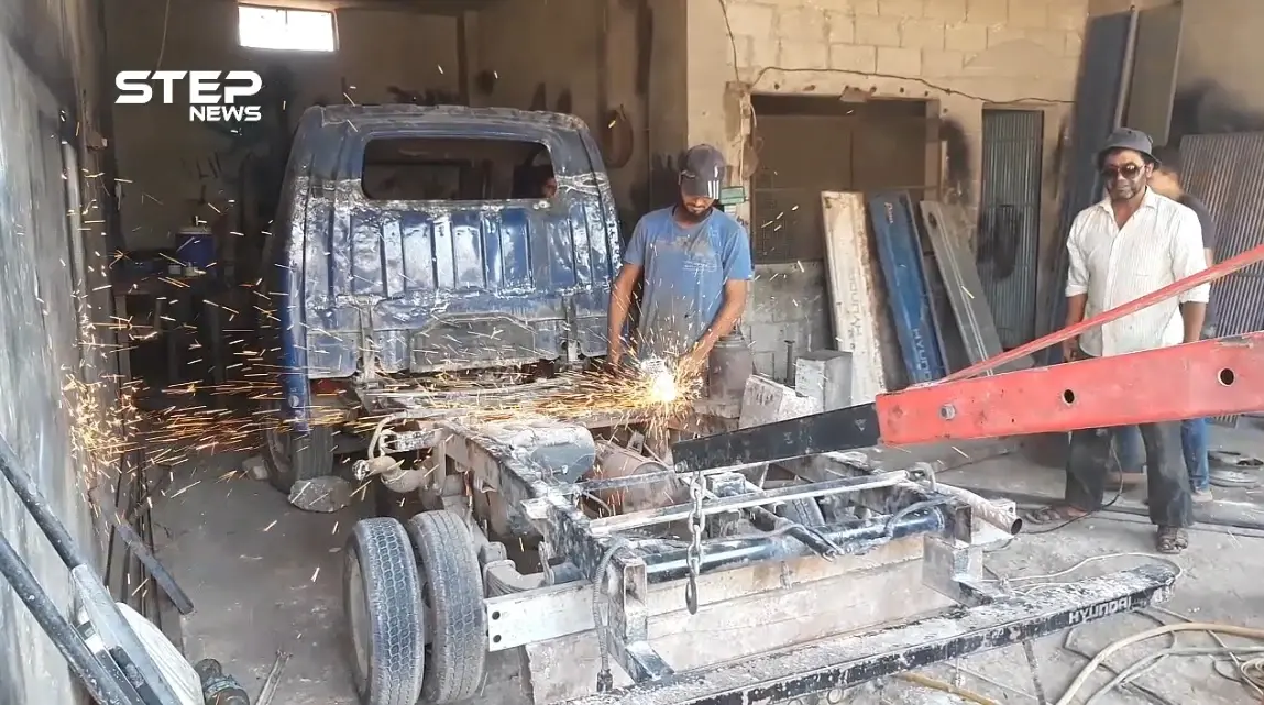 في إدلب .. سيارة مصنوعة من قطع التبديل تبدل حال المواطنين إلى الأفضل قليلاً: إدلب
