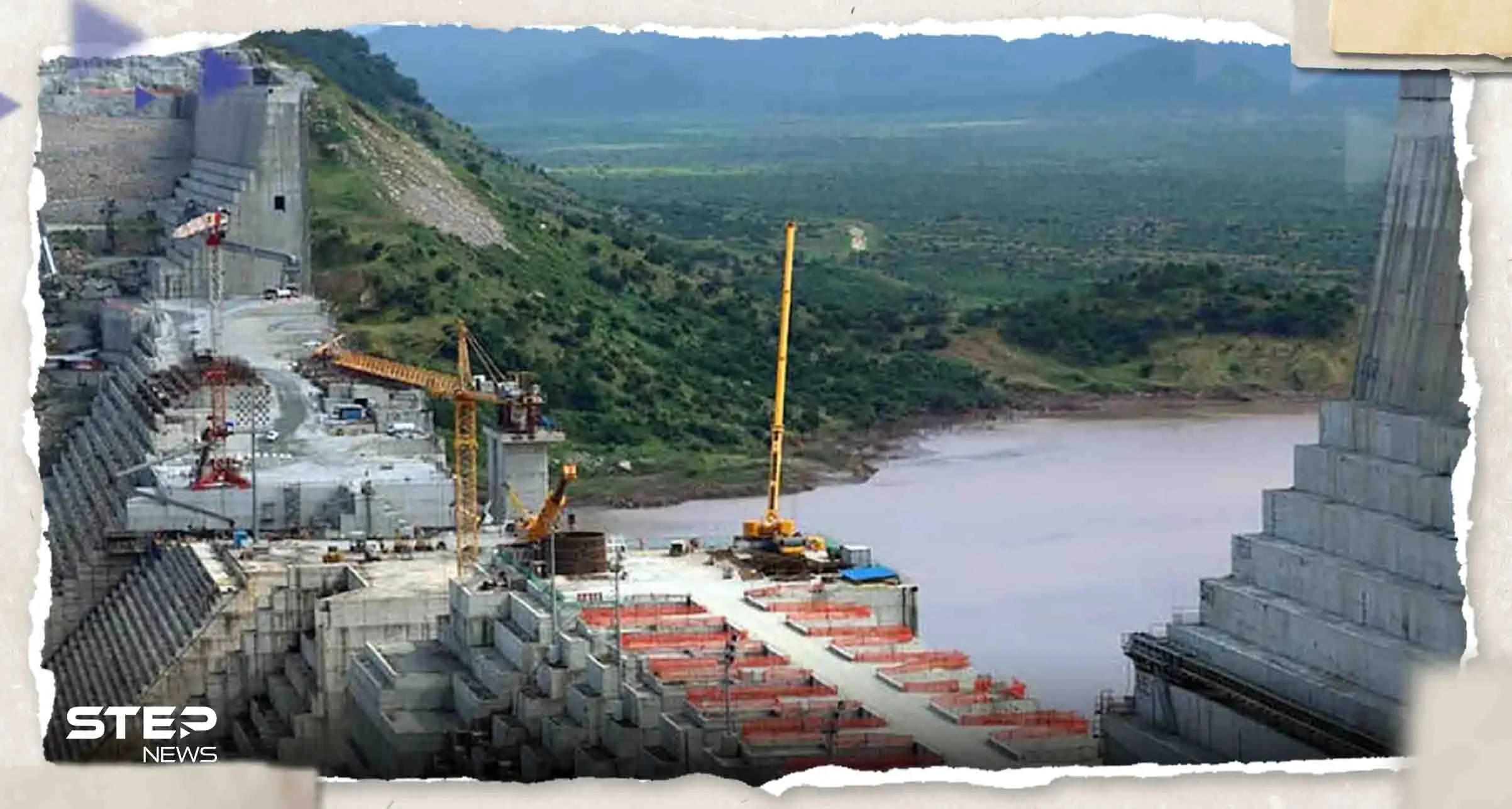 شاهد|| صور فضائية تظهر تطورات في سد النهضة الإثيوبي ومخاوف من استغلال الوضع في السودان: سد النهضة