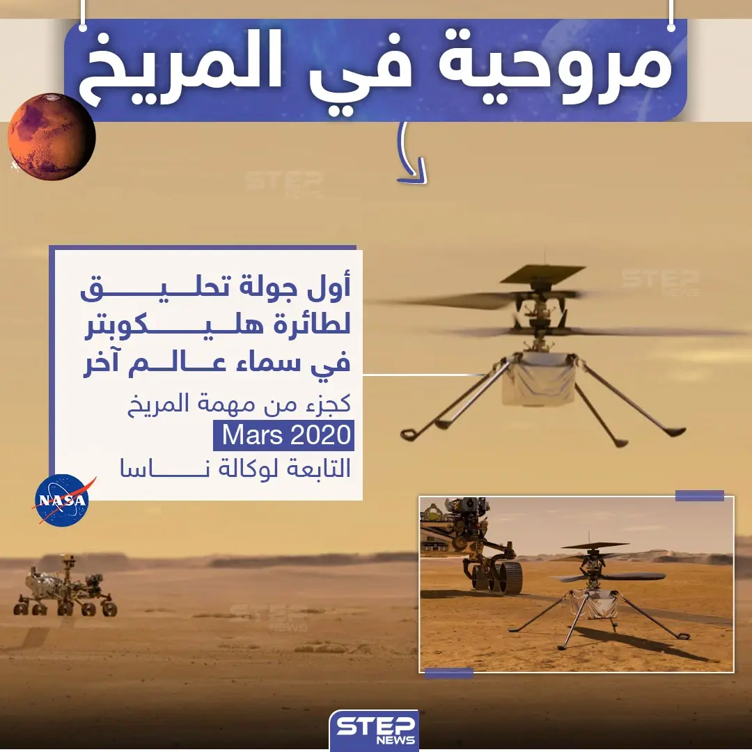 مروحية تحلق لأول مرة في سماء عالم آخر: خبروصورة العالم