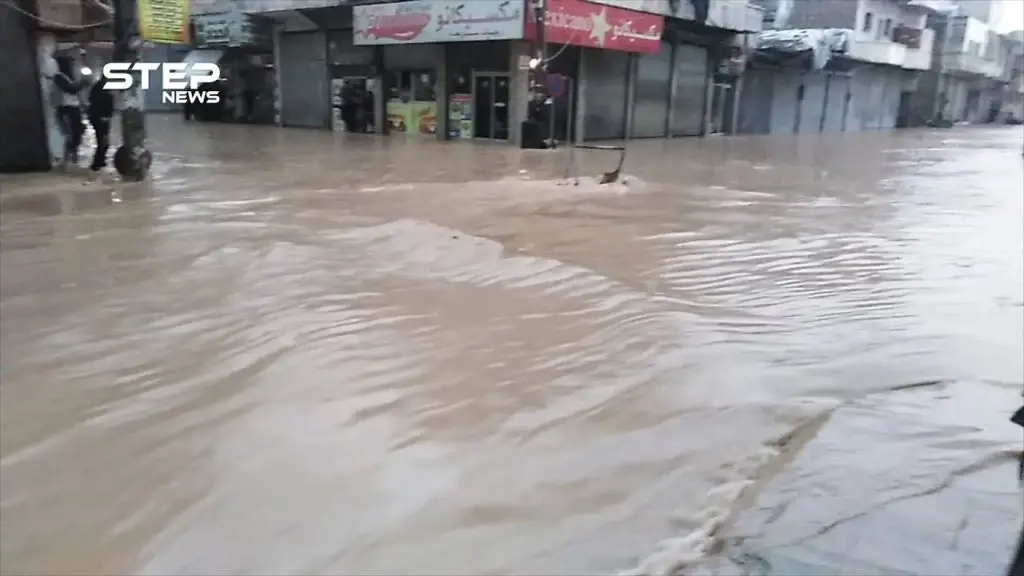 فيضانات وسيول تجتاح مدينة الباب بريف حلب: فيضانات