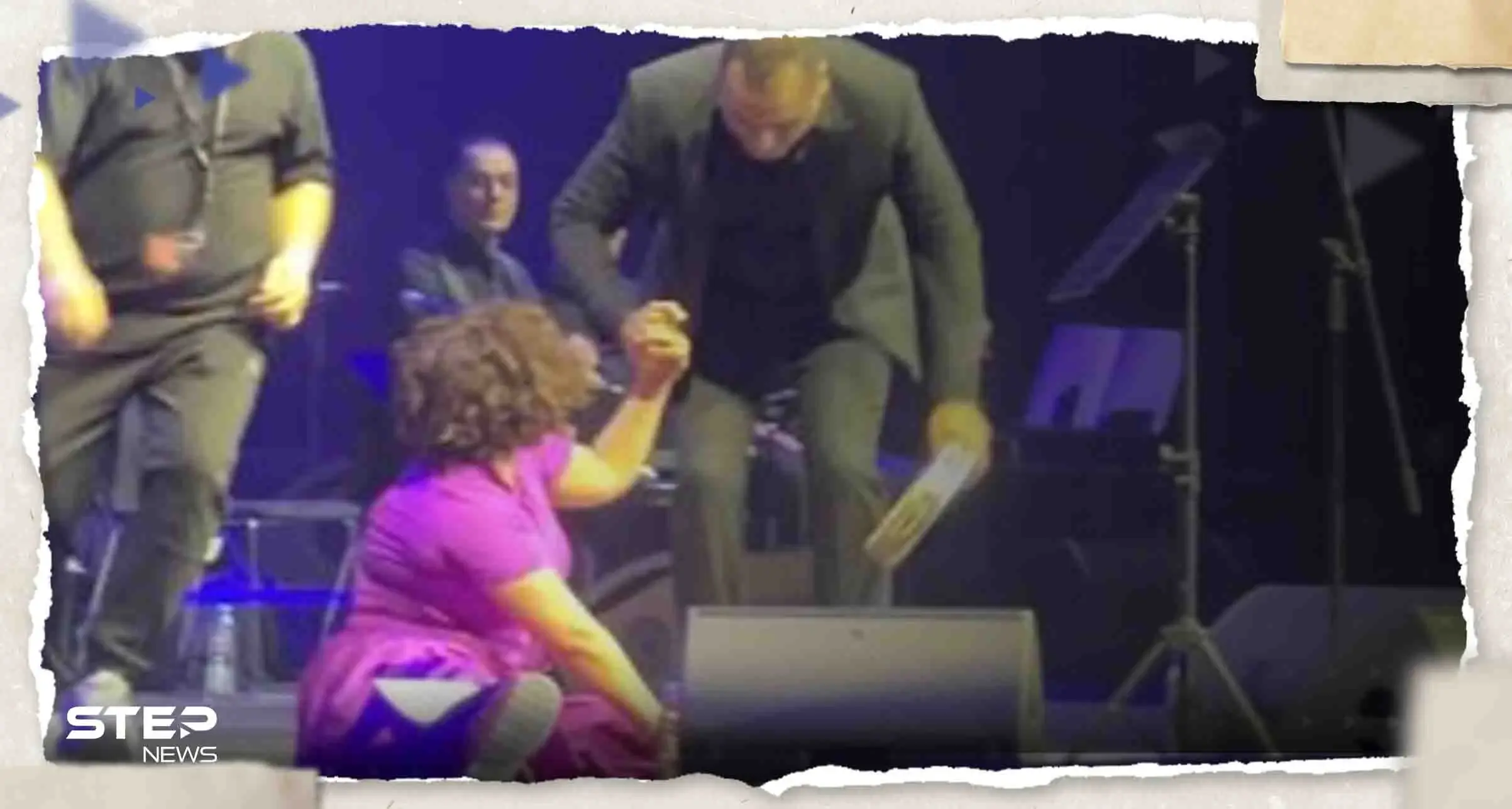 شاهد|| شيرين تسقط أرضاً على المسرح في دبي ورد فعل "عفوي" للفنانة المصرية: شيرين عبد الوهاب