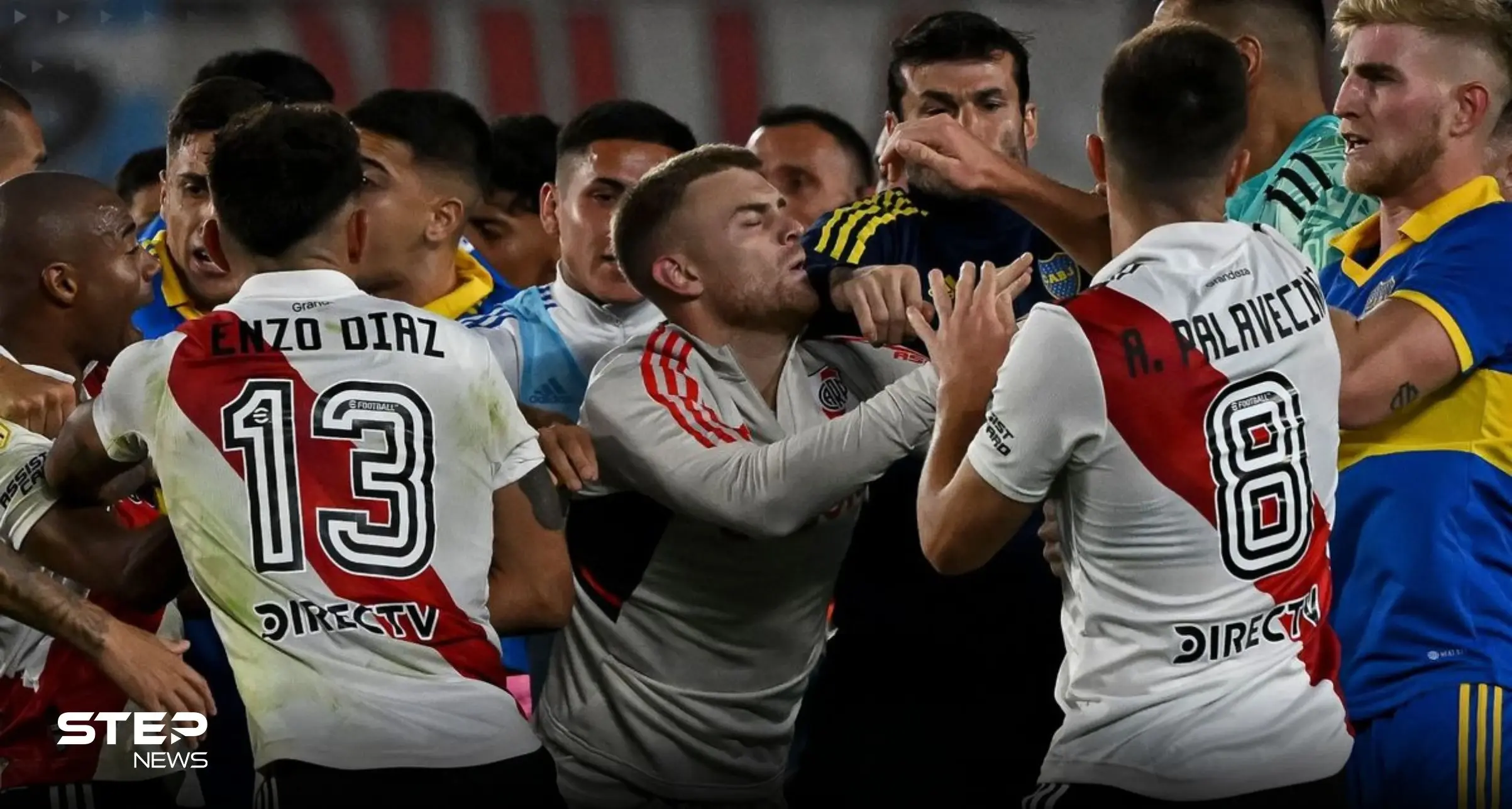 بالفيديو: خناقة شوارع و7 بطاقات حمراء في فوز ريفر بليت على بوكا جونيورز في الدوري الأرجنتيني: كلاسيكو