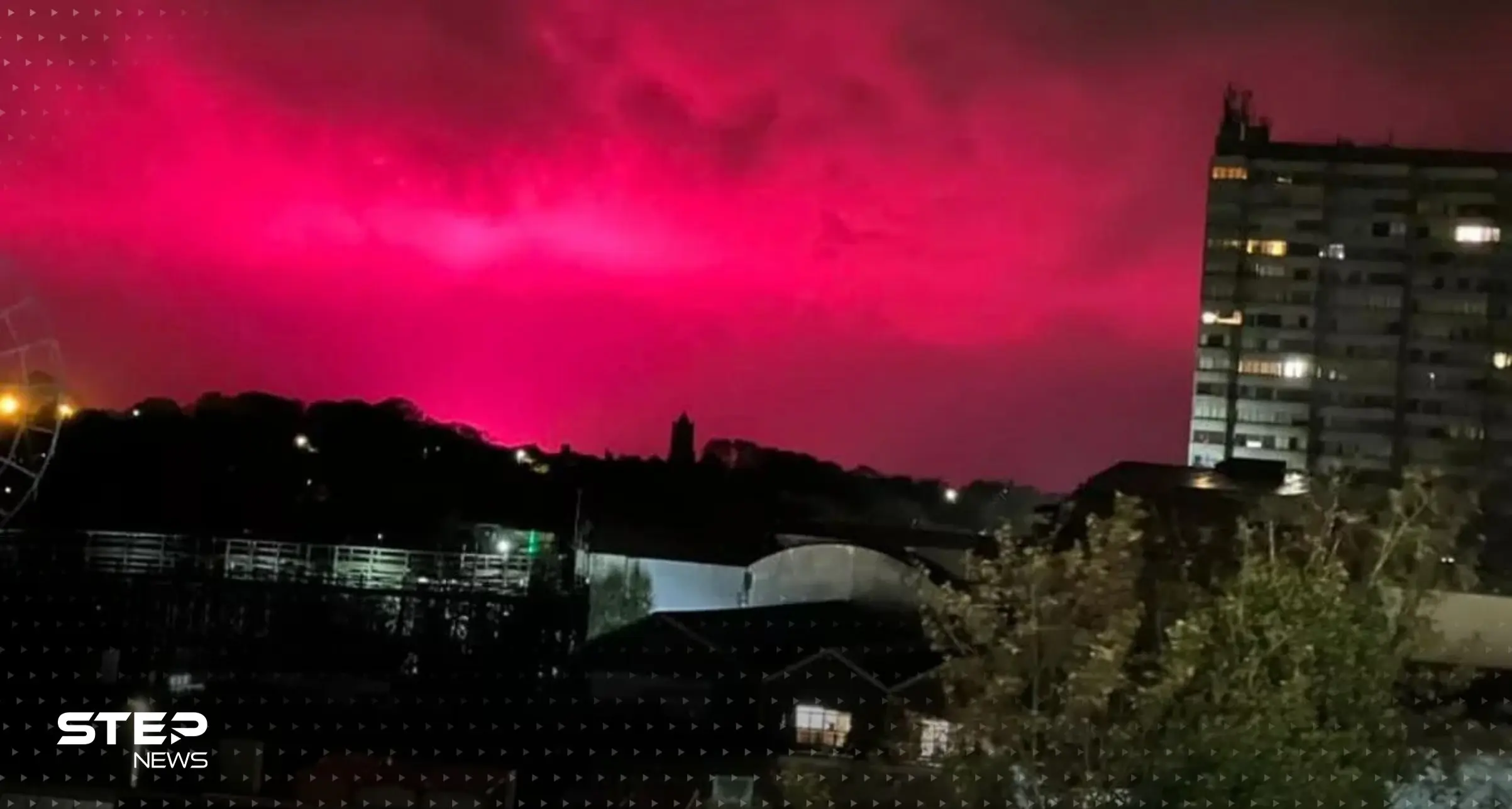 سماء وردية ترعب سكان مدينة بريطانية واعتبروها "نهاية العالم".. ما القصة؟: بريطانيا