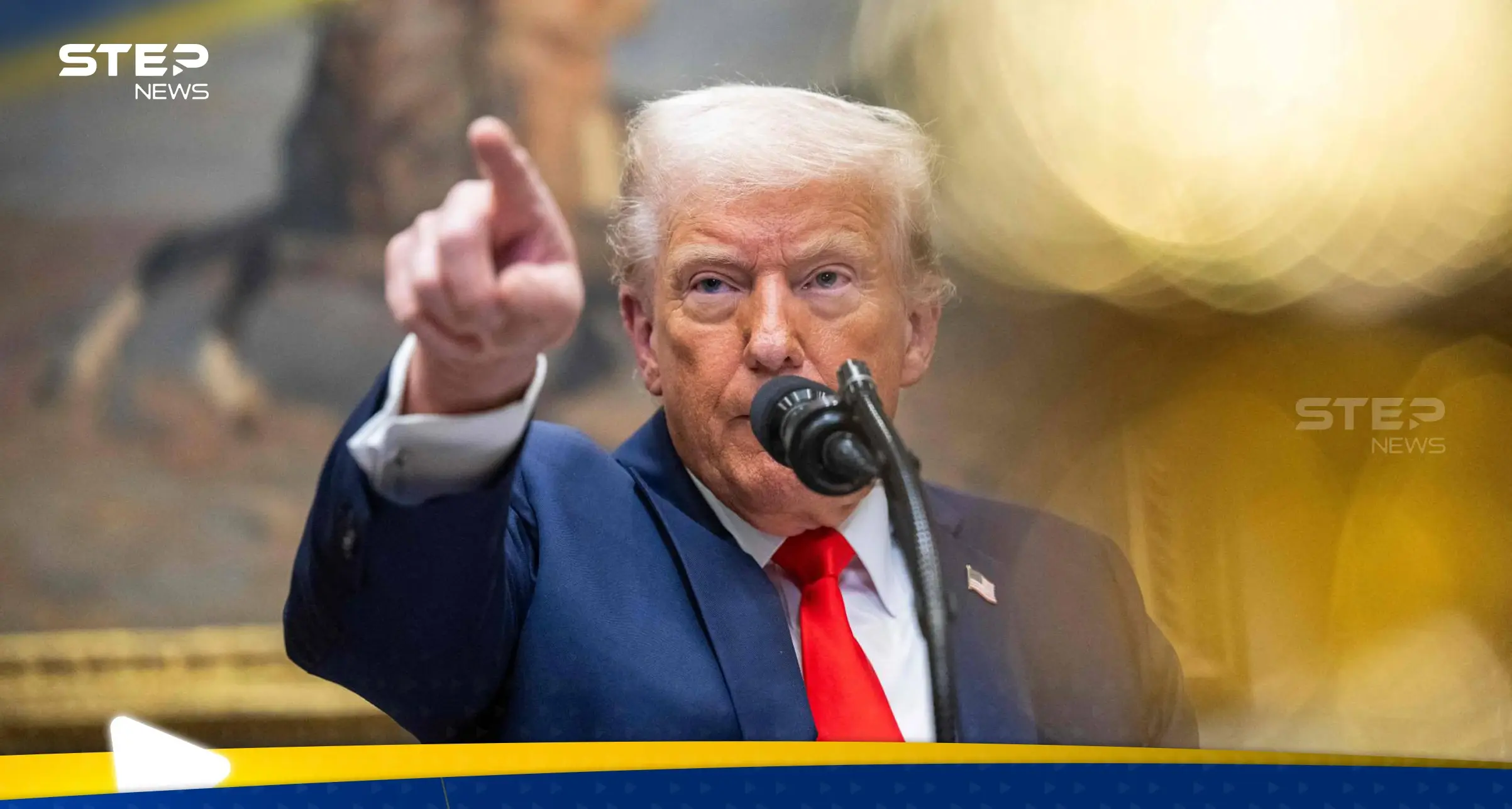 ترامب يرد بفعل "فاضح" على رجل صاح بوجهه خلال زيارته لمصنع سيارات