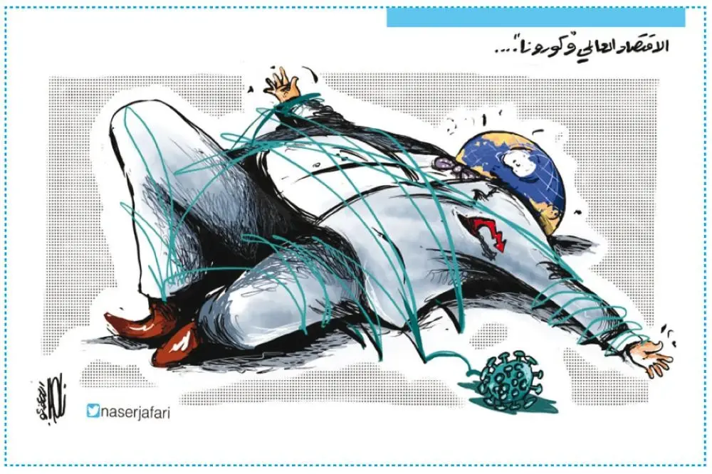كاريكاتير || كورونا و العالم: فيروس