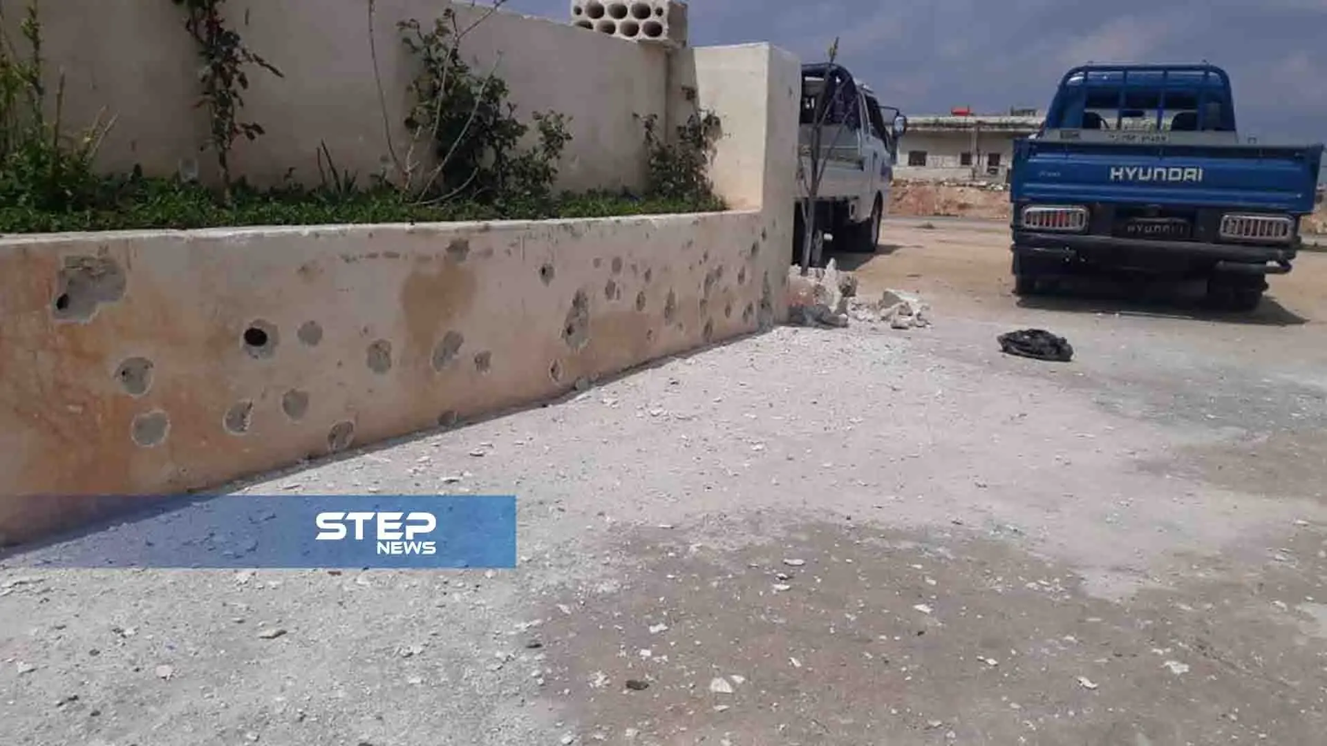 صور لمكان استهداف بلدة النيرب في ريف إدلب بالصواريخ العنقودية: النيرب