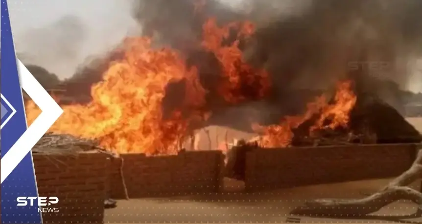 شاهد|| نيران تخرج من باطن الأرض بشكل "عمودي" تثير الذعر في دارفور السودانية: دارفور