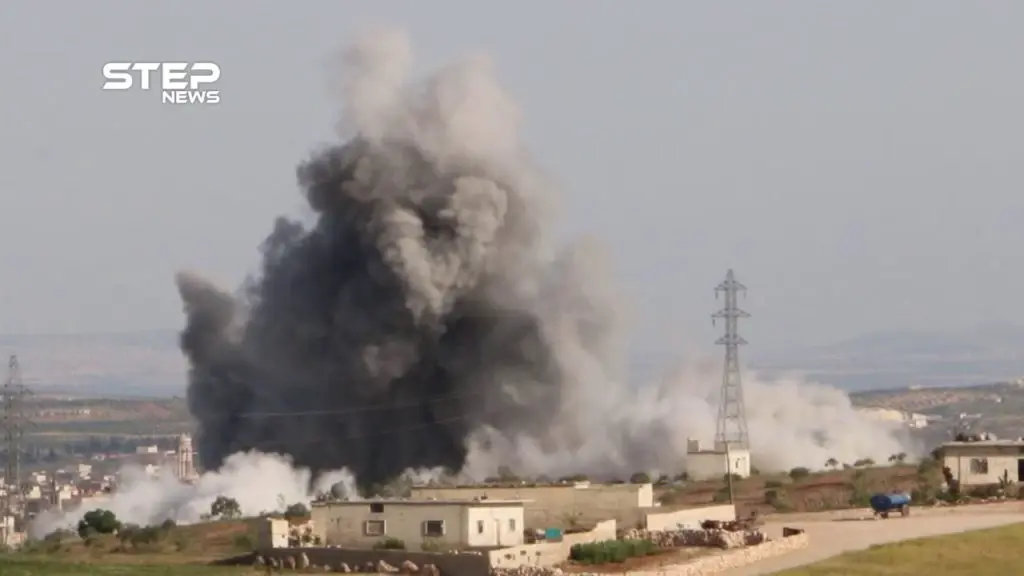 غارات لطيران الأسد وحليفه الروسي على قرى كفرسجنة ومعرزيتا والشيخ دامس جنوبي إدلب: كفرسجنة