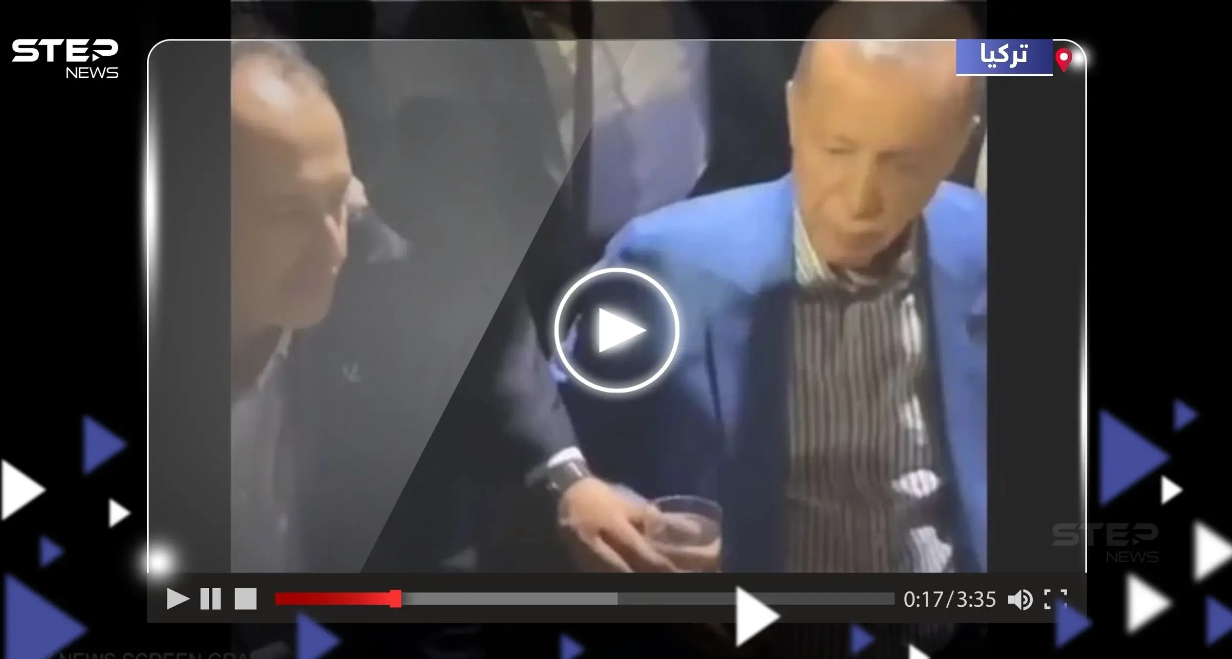 أردوغان يثير جدلاً.. لماذا رفض شرب الماء من يد حارسه؟: رجب طيب أردوغان