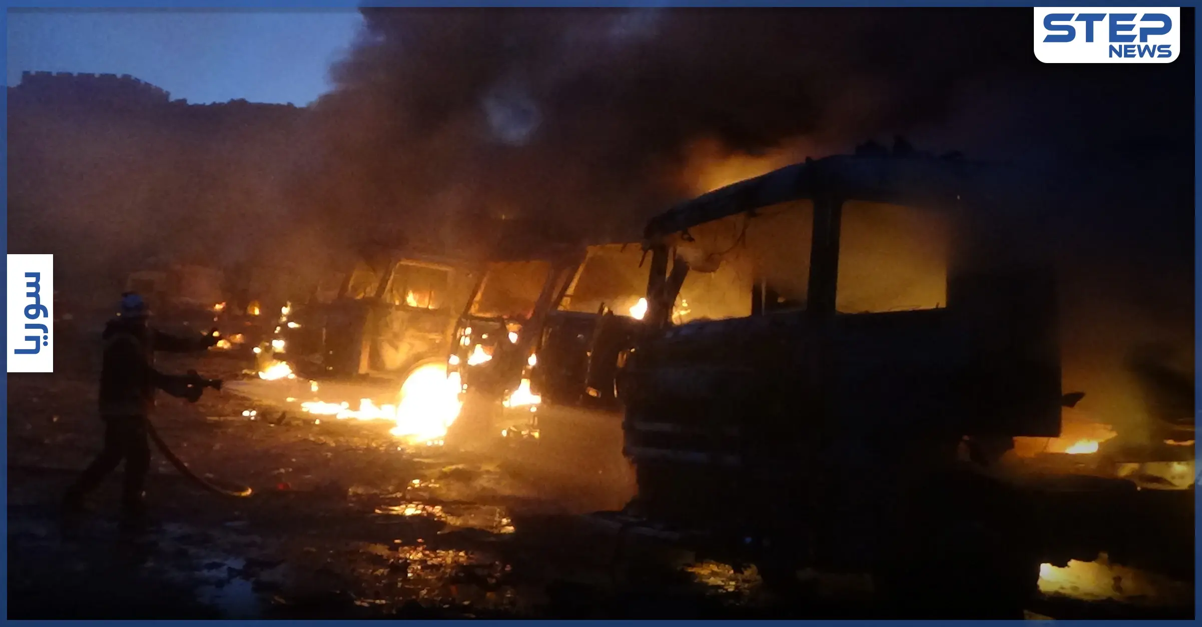 شاهد بالفيديو || ما خلّفه القصف الباليستي الروسي على مدينة سرمدا شرق إدلب: سرمدا