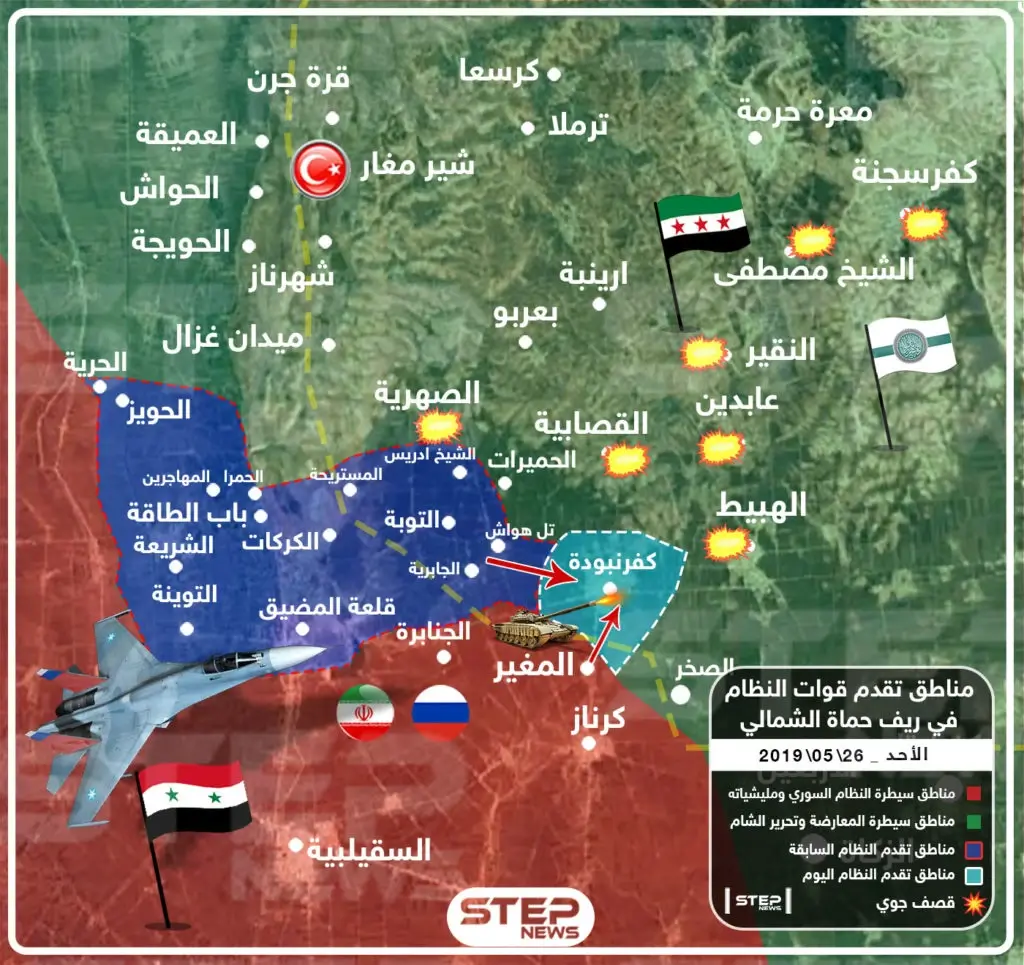 ملخص الوضع السوري ليوم الأحد 26/05/2019: أحداث الوضع السوري