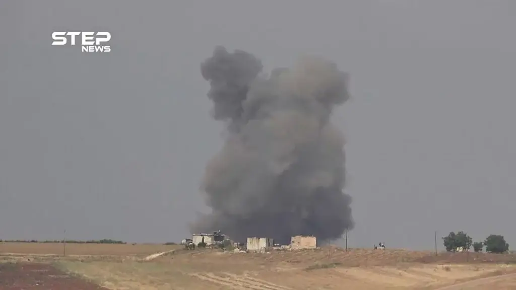 شاهد غارت جوية روسية على قريتي تل ملح و أبو رعيدة شمال حماة: حماة
