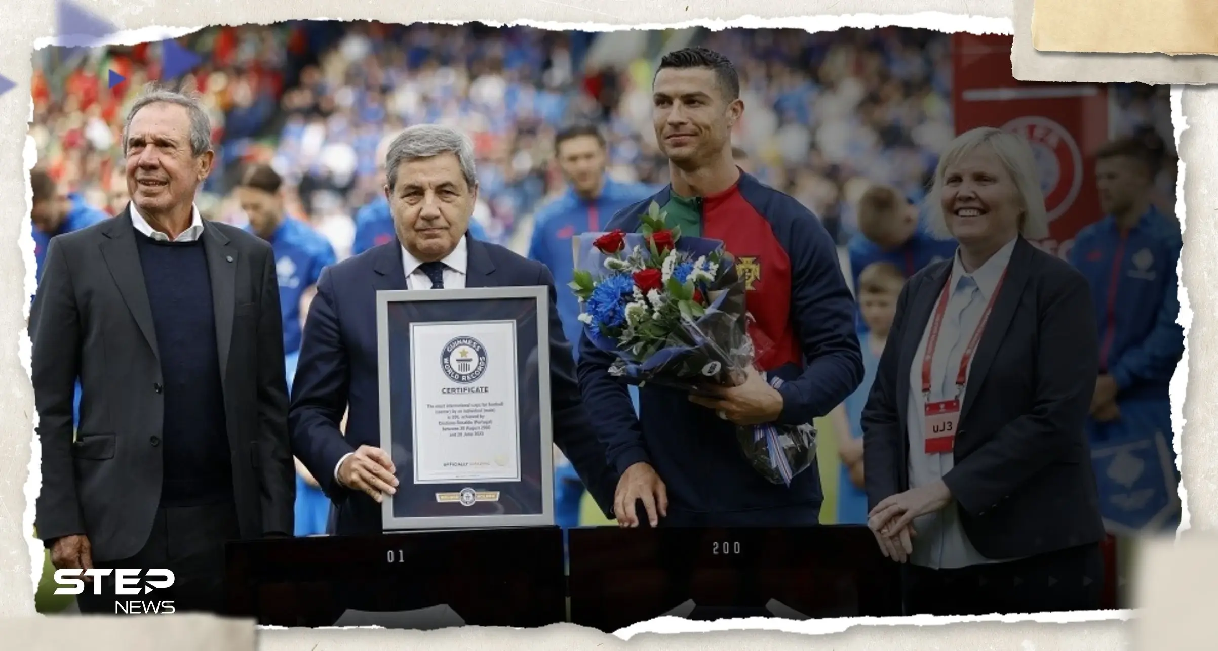 بالفيديو|| موسوعة "جينيس" تكرم كريستيانو رونالدو بعد تحقيق رقم قياسي جديد: موسوعة جينيس