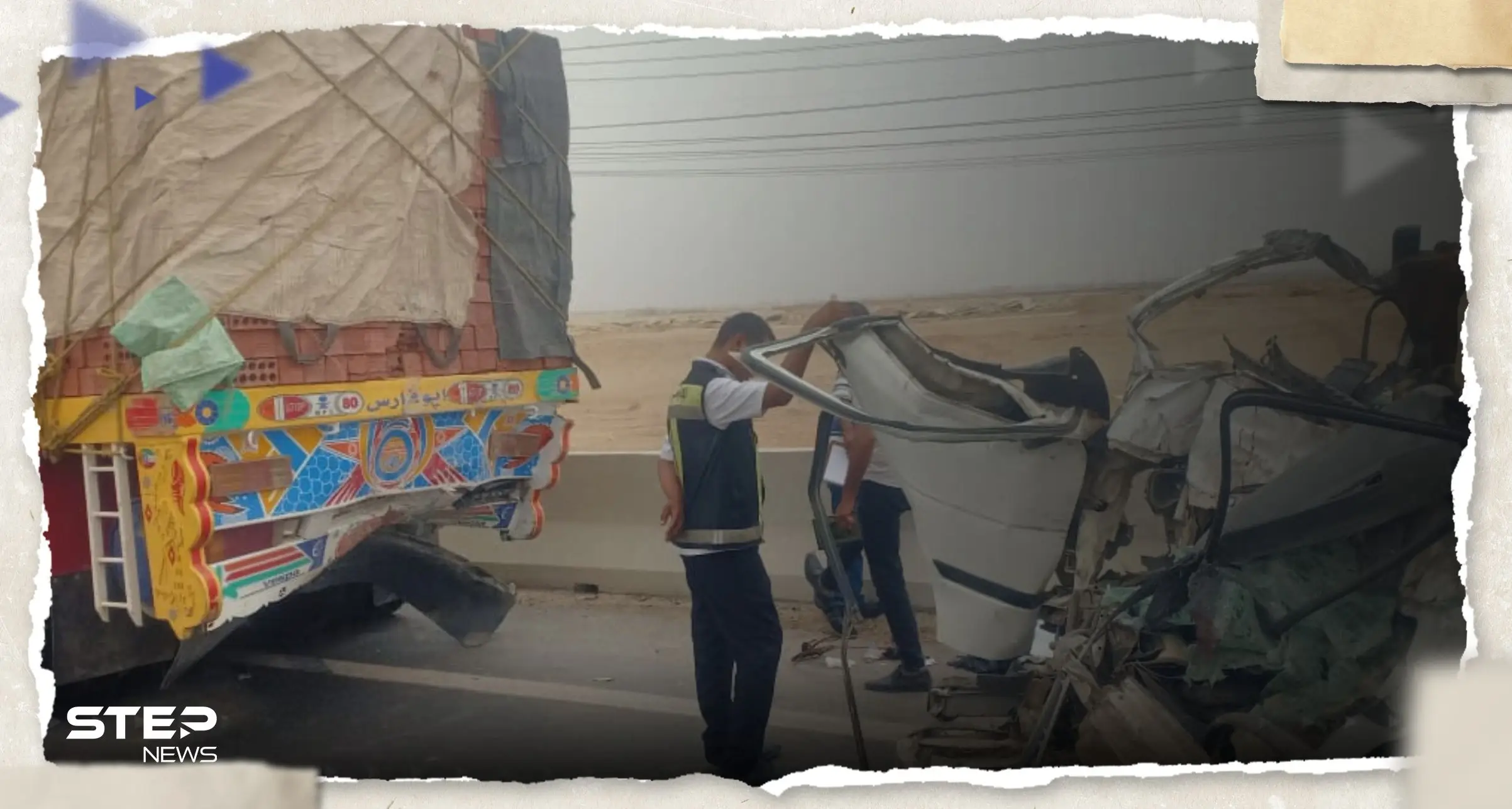 شاهد || حادث مروع في مصر يوقع 15 قتيلاً وإصابات: حادث مروع