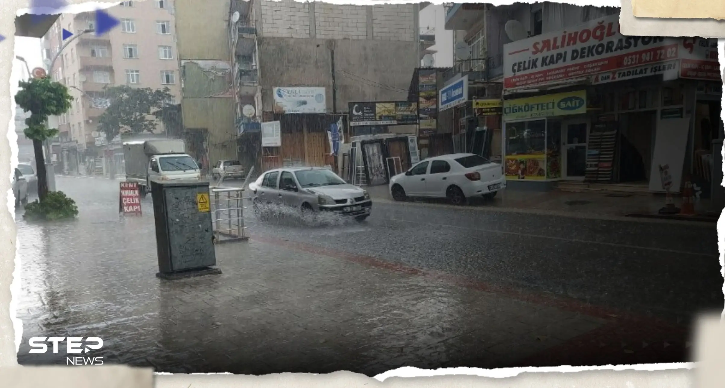 شاهد|| الأمطار تغرق مدينة تركية وتتسبب بانهيارات كبيرة.. وسكان يلجؤون للزوارق للتنقل: فيضانات في تركيا