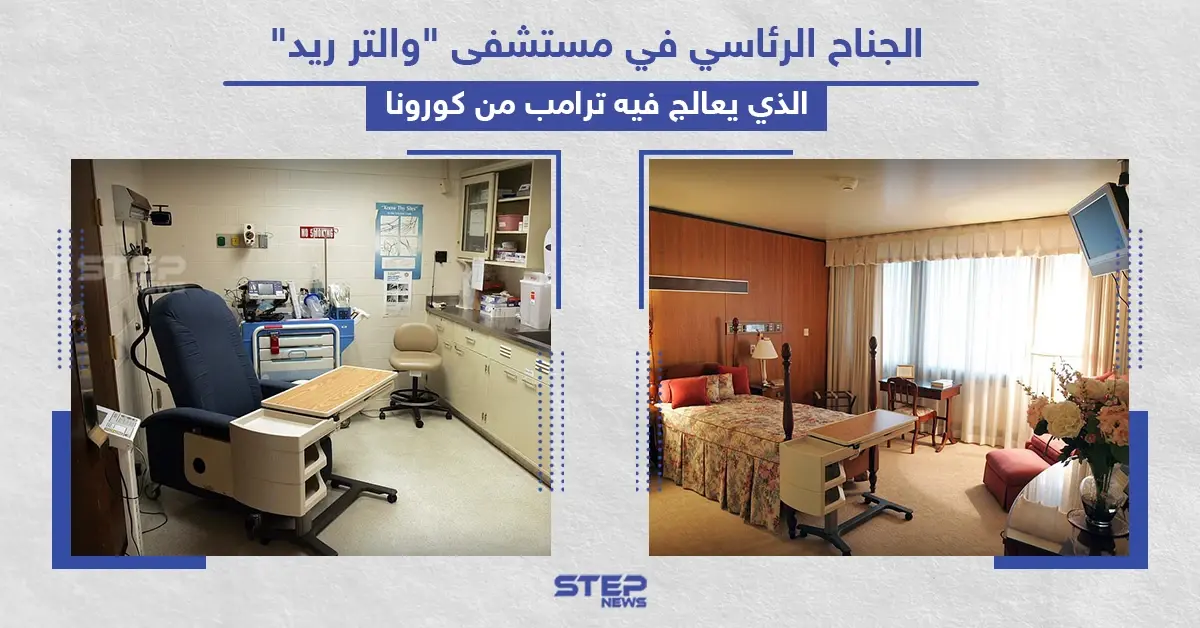 الجناح الرئاسي الذي يُعالج فيه ترامب من فيروس كورونا: الجناح الرئاسي